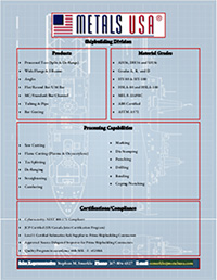 Metals USA- Shipbuilding Info Card
